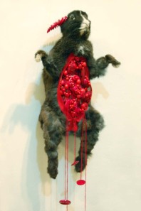 'Caught' 2007 recycled taxidermy, mixed media